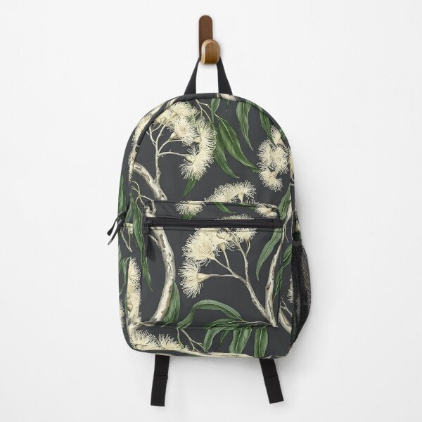 Item preview, White Flowering Gum Dark Botanical Pattern designed and sold by Studio BC.