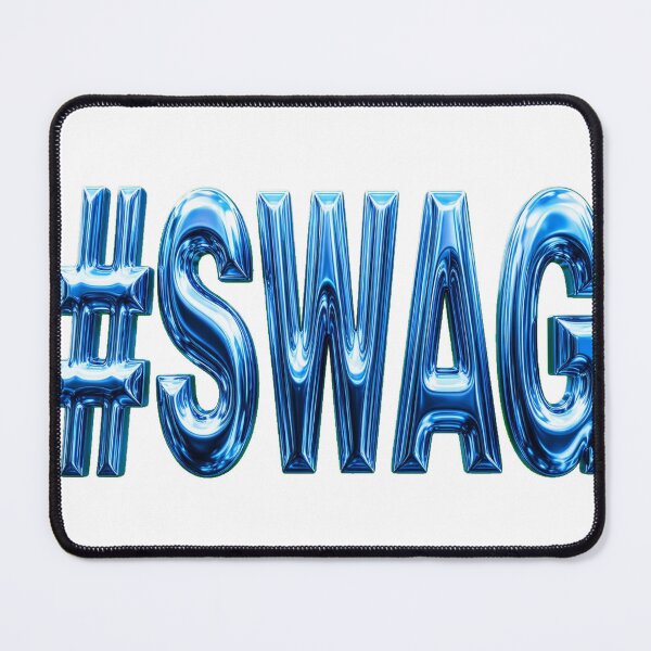 Item preview, Blue Chrome #SWAG — Electric Metallic Hashtag Lettering designed and sold by GSideArtStore.