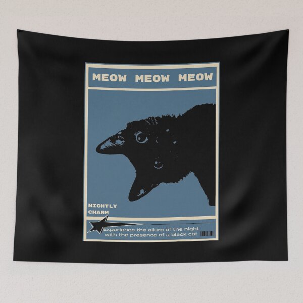 Item preview, Black Cat Meow designed and sold by calorula.