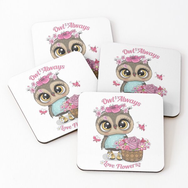 Item preview, Owl Always Love Flowers - Cute Floral Owl Gift designed and sold by Minem39.
