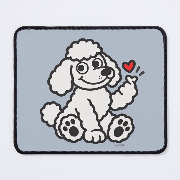 Item preview, Pop Mascot Graphic - Poodle Finger Heart designed and sold by IMAGIPEEK.