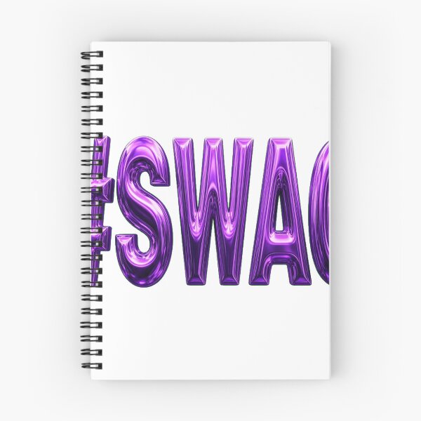 Item preview, Purple Chrome #SWAG — Vibrant Metallic Hashtag Lettering designed and sold by GSideArtStore.