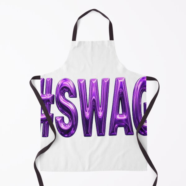 Item preview, Purple Chrome #SWAG — Vibrant Metallic Hashtag Lettering designed and sold by GSideArtStore.