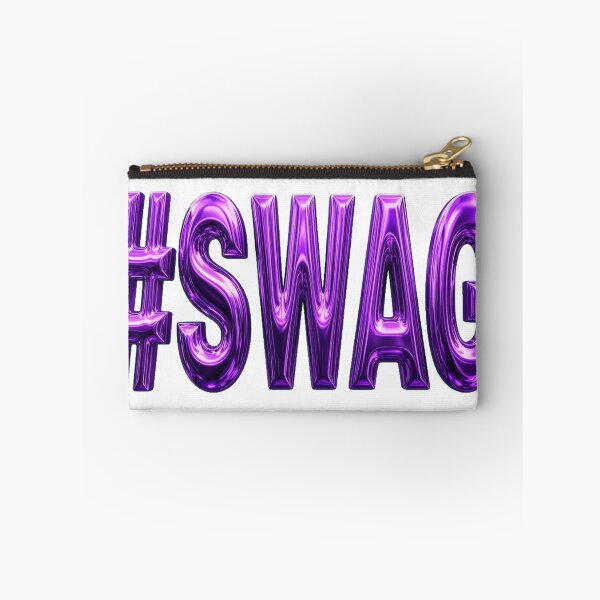 Item preview, Purple Chrome #SWAG — Vibrant Metallic Hashtag Lettering designed and sold by GSideArtStore.