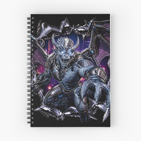 Item preview, Cybernetic Gargoyle King 3D Torn Metal Graphic designed and sold by LazyDayzCo.