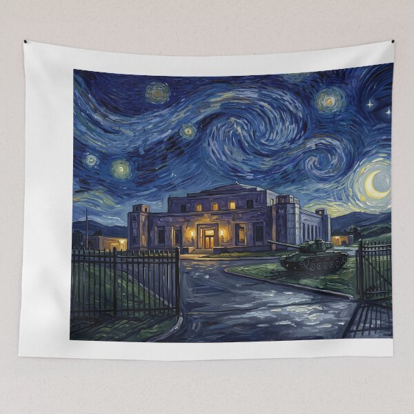 Item preview, Fort Knox Starry Night Historical Landscape designed and sold by Bad-Decisions-Designs.
