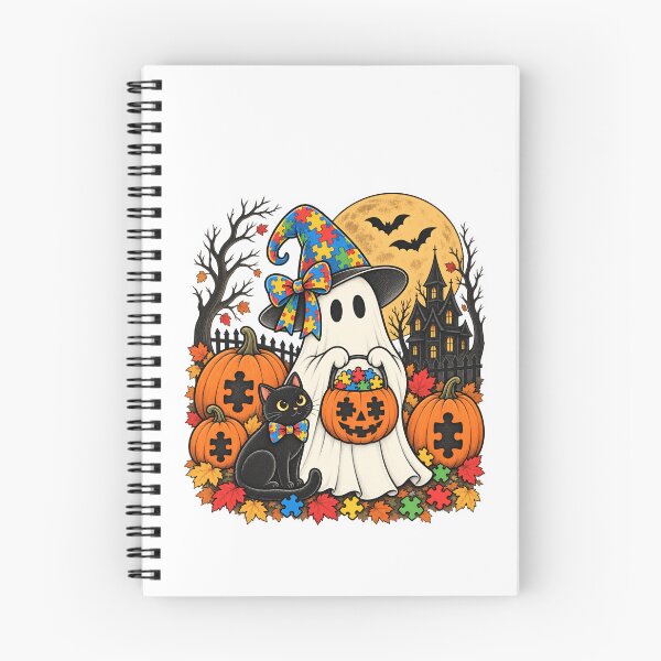Item preview, Autism Halloween Spooky Autism Awareness Ghost designed and sold by LASTIQUE-dd.