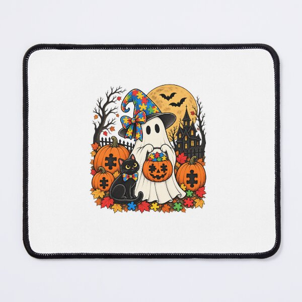 Item preview, Autism Halloween Spooky Autism Awareness Ghost designed and sold by LASTIQUE-dd.
