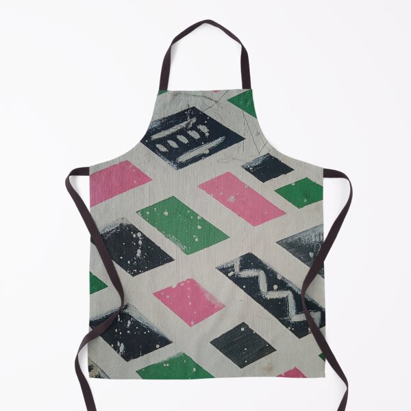 Item preview, Geometric Ethnic Pattern - Pink, Green & Black Abstract Art designed and sold by Wolagno.