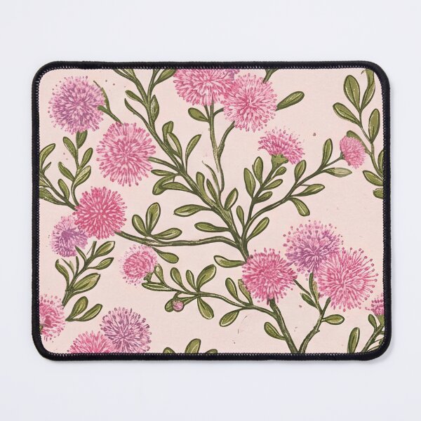 Item preview, Pink Bush Pom-Pom Wildflower Repeating Pattern designed and sold by Studio BC.