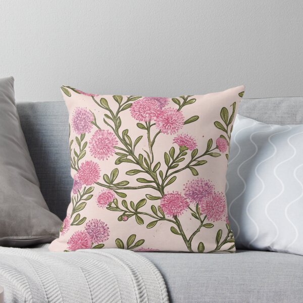 Item preview, Pink Bush Pom-Pom Wildflower Repeating Pattern designed and sold by Studio BC.