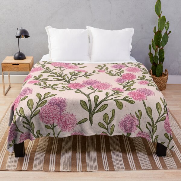Item preview, Pink Bush Pom-Pom Wildflower Repeating Pattern designed and sold by Studio BC.