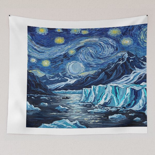 Item preview, Glacier Bay Alaska Starry Night Landscape designed and sold by Bad-Decisions-Designs.