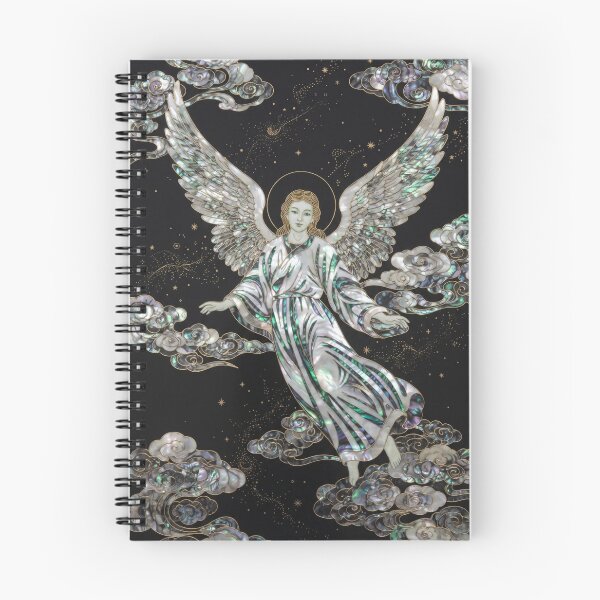 Item preview, Iridescent Pearl Inlay Angel - Eastern Aesthetic Spiritual designed and sold by Emily Waters.
