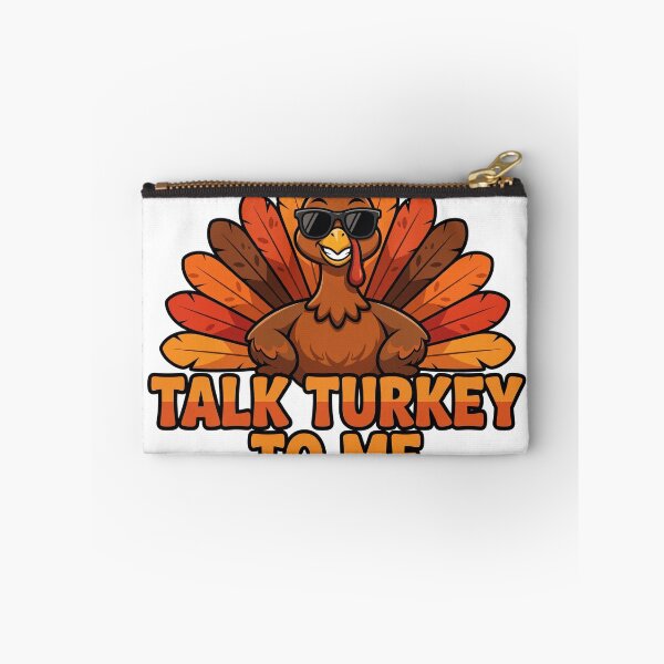 Item preview, Talk Turkey To Me Funny Thanksgiving Turkey Sticker designed and sold by Gurrteg.