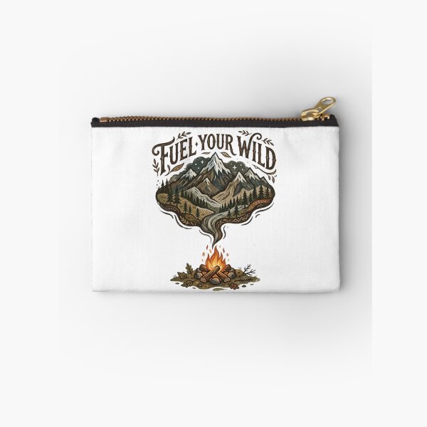 Item preview, Fuel Your Wild Mountain Campfire Vintage Outdoor Adventure designed and sold by Sanan Israyilli.