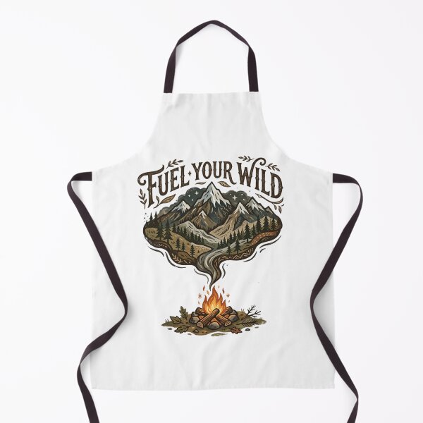 Item preview, Fuel Your Wild Mountain Campfire Vintage Outdoor Adventure designed and sold by Sanan Israyilli.