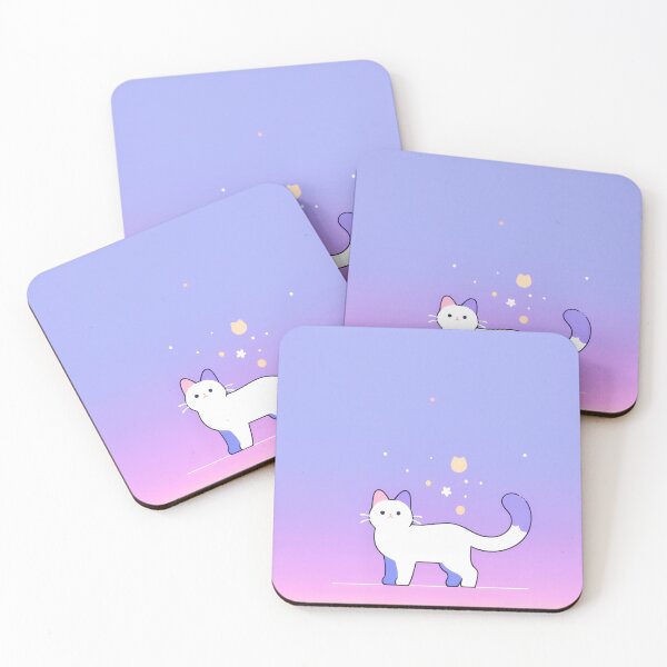 Item preview, Magical Pastel Kawaii Cat - Cute Minimalist Feline Illustration designed and sold by E.F.Reed.