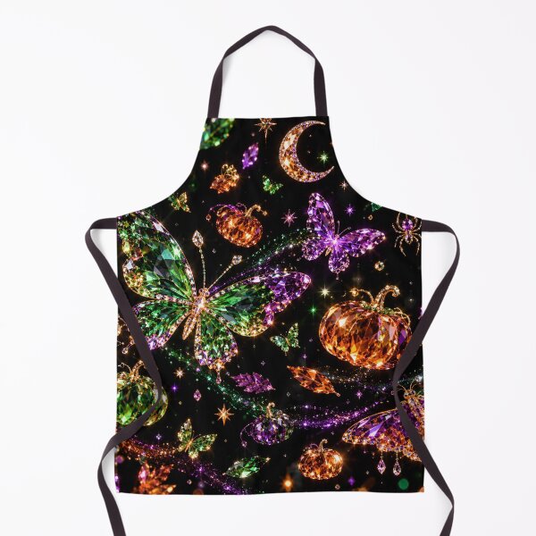 Item preview, Sparkling Crystal Butterflies Halloween Pumpkin Moon Gems designed and sold by BloomOfDesign.