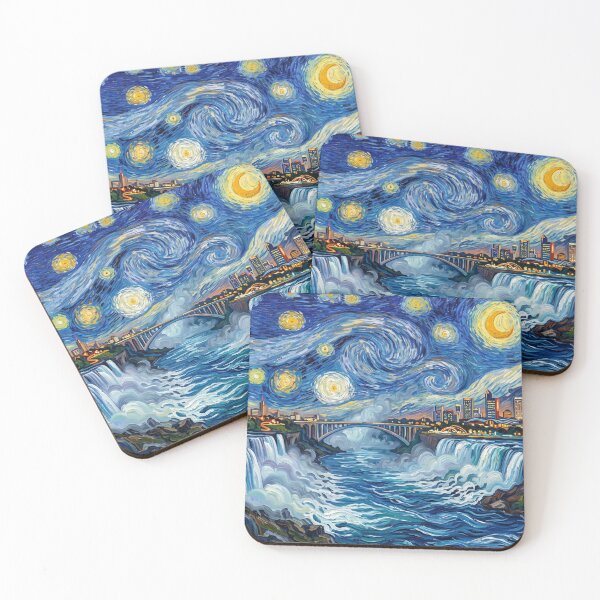 Item preview, Niagara Falls Starry Night Landscape designed and sold by Bad-Decisions-Designs.
