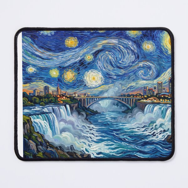 Item preview, Niagara Falls Starry Night Landscape designed and sold by Bad-Decisions-Designs.
