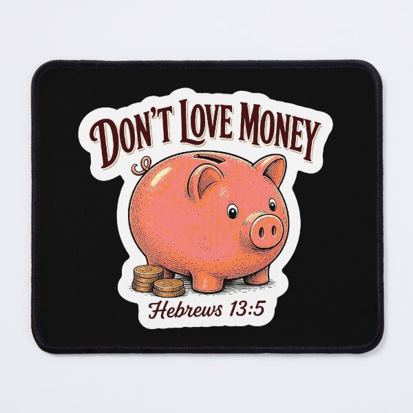Item preview, Hebrews 13:5 Don’t Love Money designed and sold by plushism.