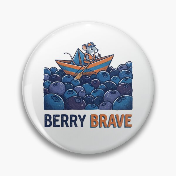 Item preview, Berry Brave Mouse Paper Boat Blueberry Sea Funny Retroberry brave designed and sold by Sanan Israyilli.