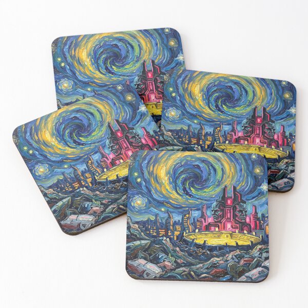 Item preview, Sakaar Grandmaster Palace Starry Night Landscape designed and sold by Bad-Decisions-Designs.