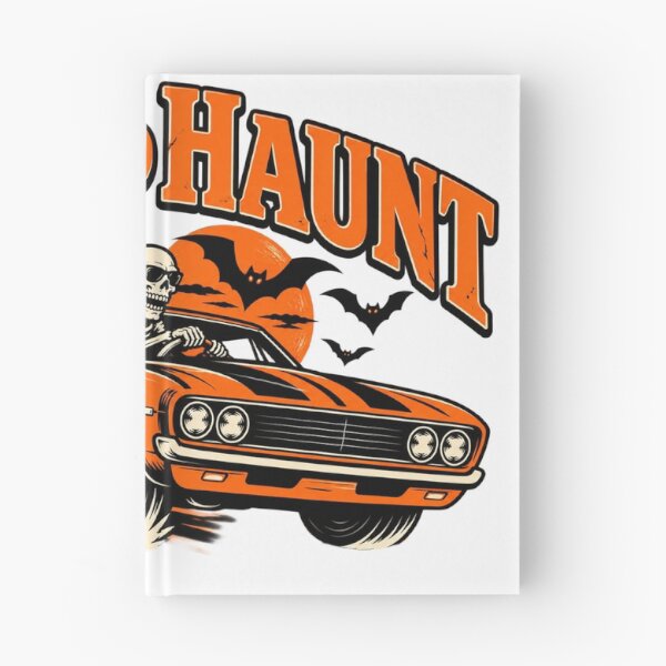 Item preview, Born To Haunt Skeleton Muscle Car - Vintage Halloween Racing Sticker designed and sold by VYBEHAUS.