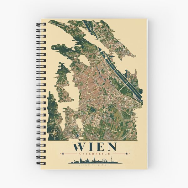 Item preview, Vienna Minimalist City Map designed and sold by Furflix.