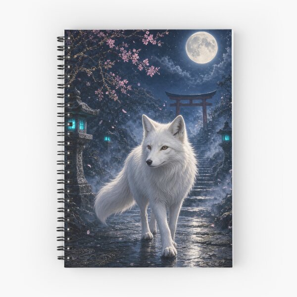 Item preview, Fox at Moonlit Torii designed and sold by Silken moonlight .