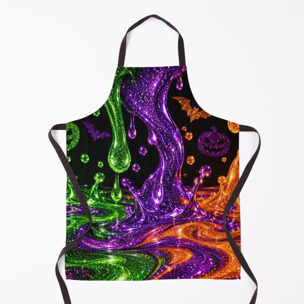 Item preview, Glitter Halloween Slime Dripping Purple Green Orange Spooky Art designed and sold by BloomOfDesign.