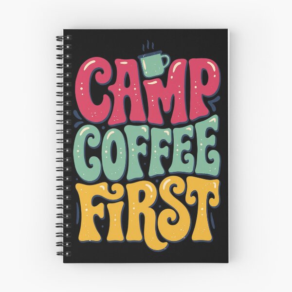 Item preview, Camp Coffee First - Funny Camping Coffee - Retro Typography designed and sold by GlimTig.