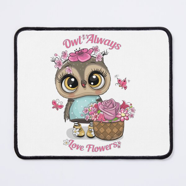 Item preview, Owl Always Love Flowers - Cute Floral Owl Gift designed and sold by Minem39.