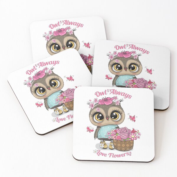 Item preview, Owl Always Love Flowers - Cute Floral Owl Gift designed and sold by Minem39.