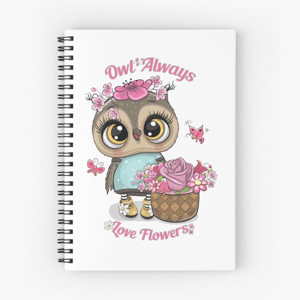 Item preview, Owl Always Love Flowers - Cute Floral Owl Gift designed and sold by Minem39.