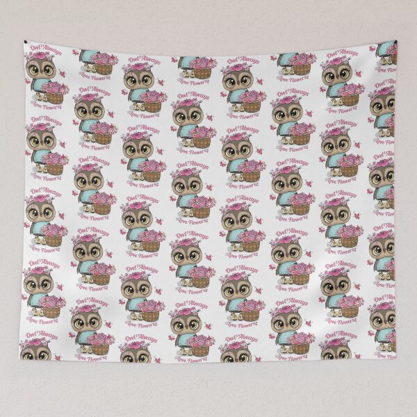 Item preview, Owl Always Love Flowers - Cute Floral Owl Gift designed and sold by Minem39.