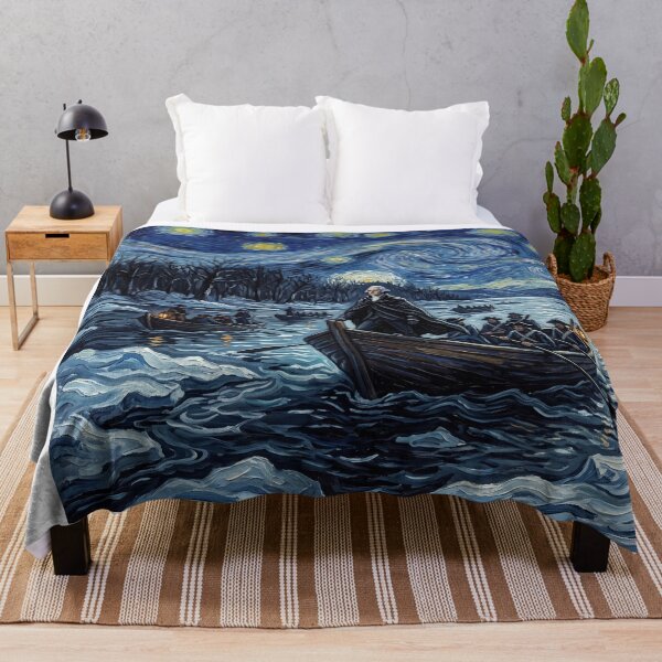 Item preview, Washington Crossing the Delaware Starry Night Landscape designed and sold by Bad-Decisions-Designs.