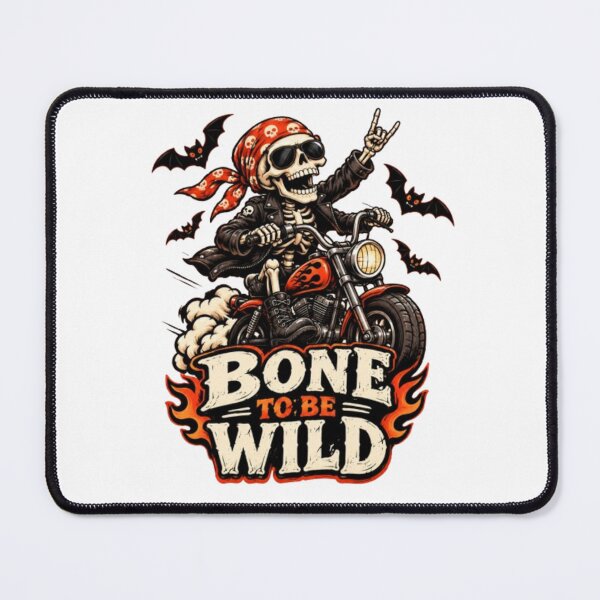 Item preview, Bone to Be Wild Halloween Graphic, Skeleton Motorcycle PNG, Funny Biker Halloween Clipart designed and sold by Pixanova.