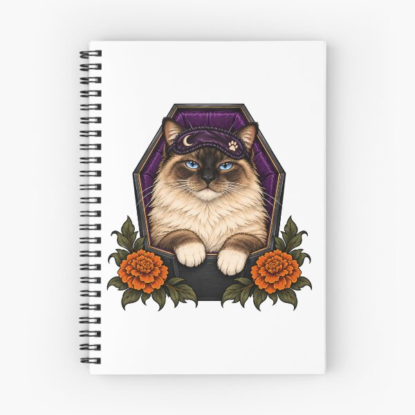 Item preview, Ragdoll Cat Coffin Sleep Mask Halloween designed and sold by Old's Cool Cat Studio.