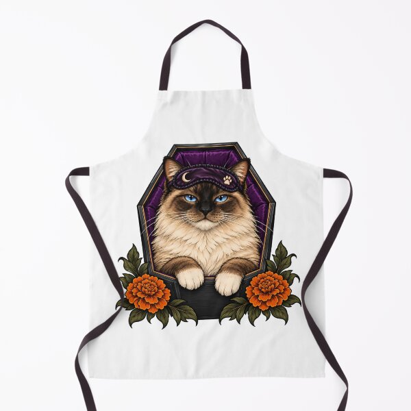 Item preview, Ragdoll Cat Coffin Sleep Mask Halloween designed and sold by Old's Cool Cat Studio.