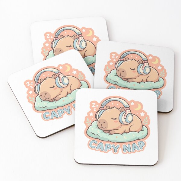 Item preview, Do Not Disturb Cute Capybara - Funny Social Battery Sticker designed and sold by ravyin.