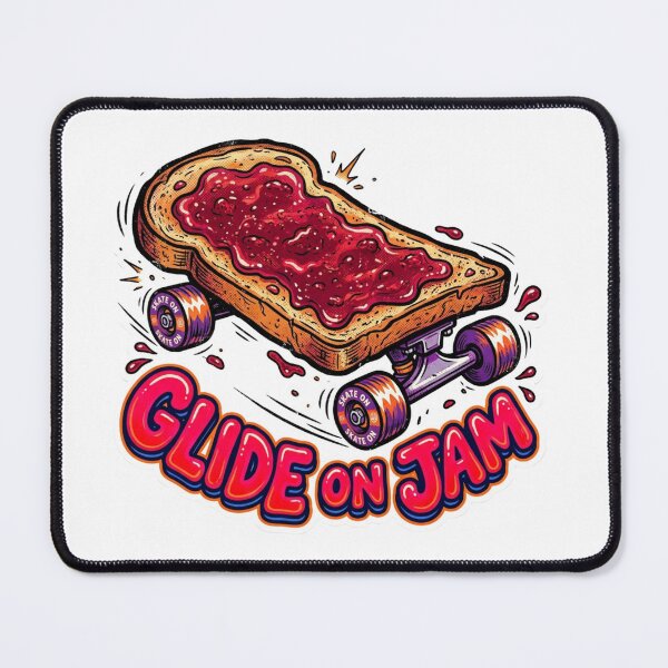 Item preview, Glide on Jam Toast Skateboard Funny Food Skater Retro Graffiti designed and sold by Sanan Israyilli.