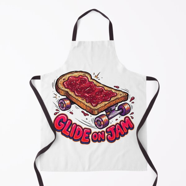 Item preview, Glide on Jam Toast Skateboard Funny Food Skater Retro Graffiti designed and sold by Sanan Israyilli.