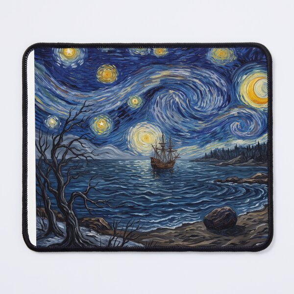 Item preview, Plymouth Rock Mayflower Starry Night Landscape designed and sold by Bad-Decisions-Designs.