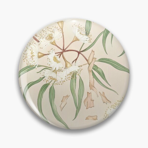 Item preview,  Vintage Gum Blossom Parchment Botanical Pattern designed and sold by Studio BC.