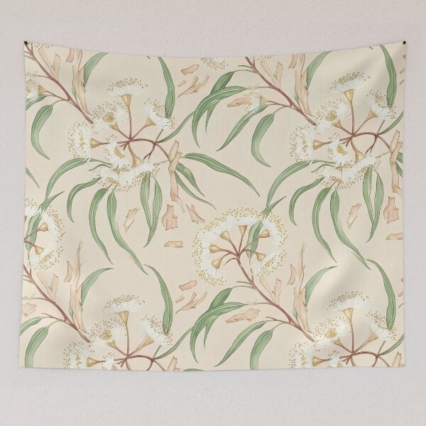 Item preview,  Vintage Gum Blossom Parchment Botanical Pattern designed and sold by Studio BC.