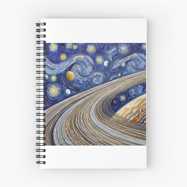 Item preview, Planet Saturn Rings Starry Night Landscape designed and sold by Bad-Decisions-Designs.