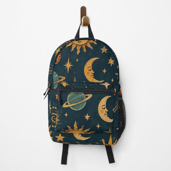 Item preview, Vintage Celestial Sun Moon Stars Gold Astrology Pattern designed and sold by BloomOfDesign.