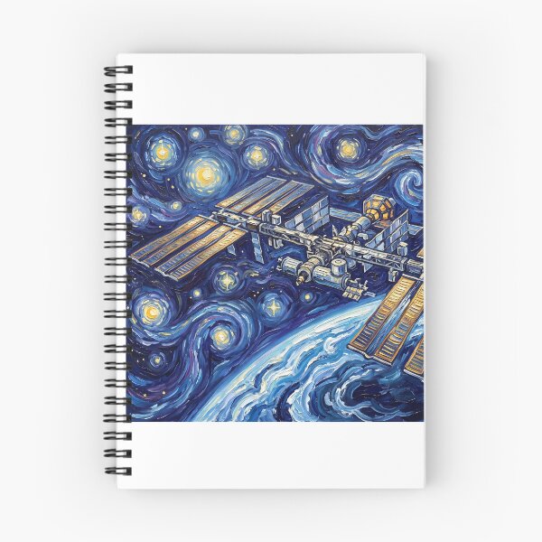 Item preview, International Space Station Starry Night Landscape designed and sold by Bad-Decisions-Designs.